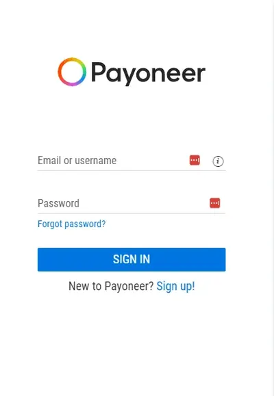Як поповнити рахунок за допомогою Payoneer